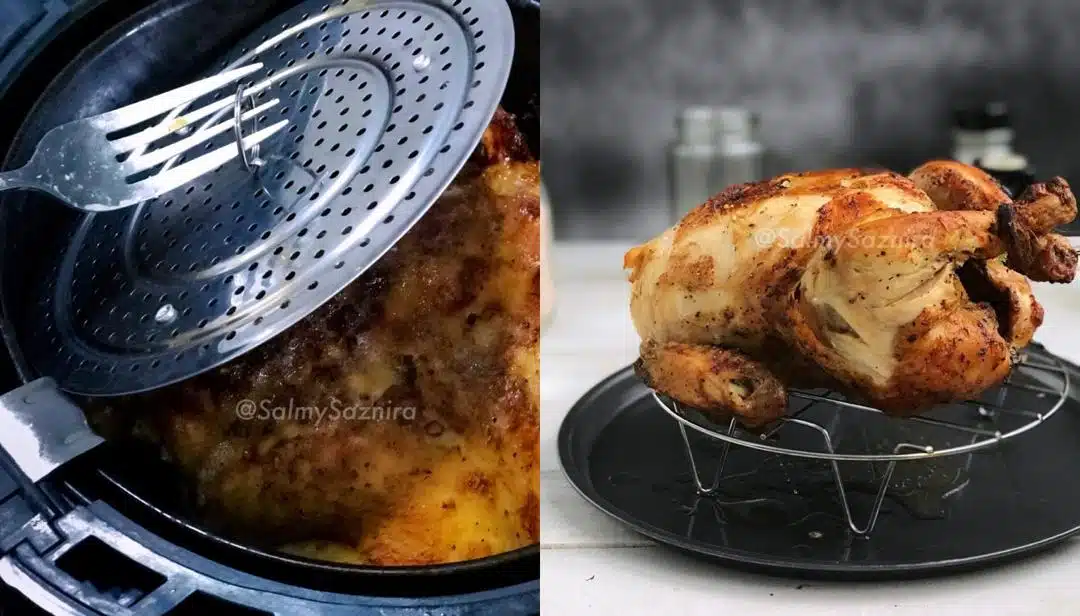 Puas godek air fryer tapi selalu gagal rupanya ini trik bakar ayam supaya tak hangit